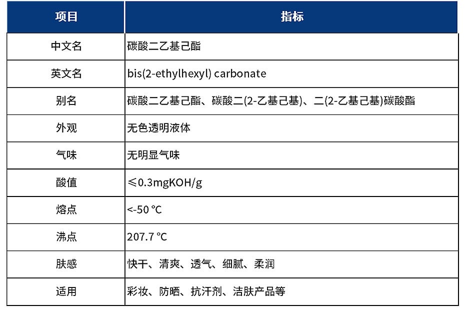 碳酸二乙基己酯产品参数